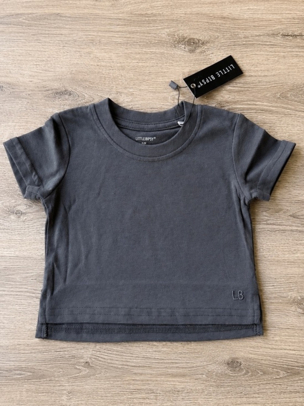 Little Bipsy Elevated Tee 3-6m Shadow Baby Shirt NWT
